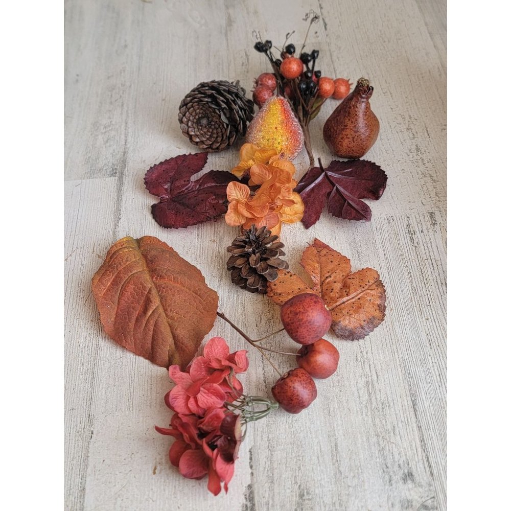 Fall leaf apple fruit filler Centerpiece set Halloween home decor‎